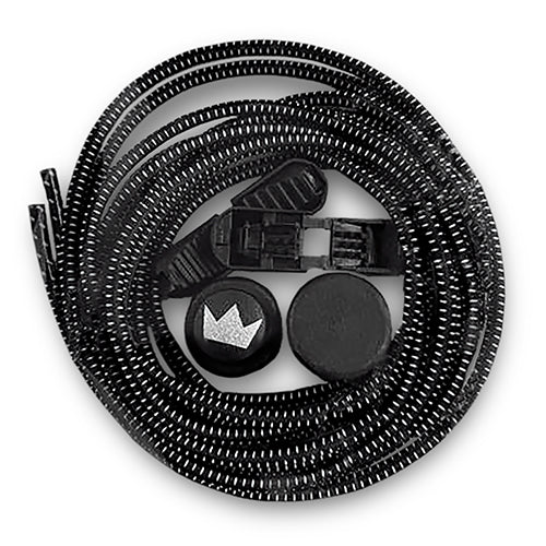 Elastic No Tie Laces Black