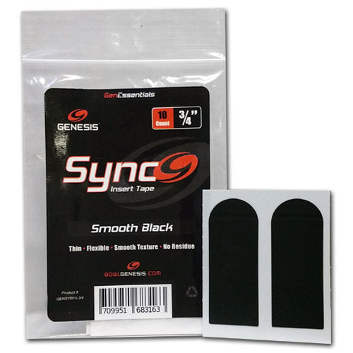 Sync Black 3/4" Insert Tape (10ct)