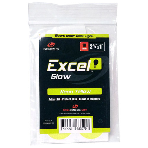 Excel Glow Neon Yellow Black Light Performance Tape (10ct)