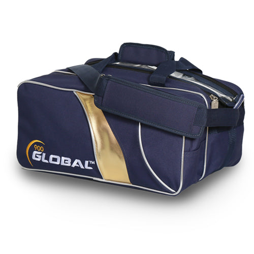 900 Global 2 Ball Deluxe Tote Blue/Gold