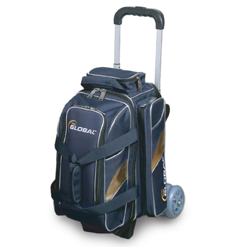 900 Global 2 Ball Deluxe Roller Bag Blue/Gold