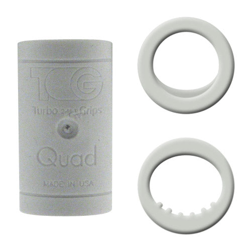 Turbo Quad 2 Soft 4-N-1 (Nubs/Semi-Bump) White Finger Inserts Each