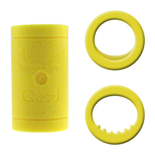 Turbo Quad 2 Soft 4-N-1 (Nubs/Semi-Bump) Yellow Finger Inserts Each