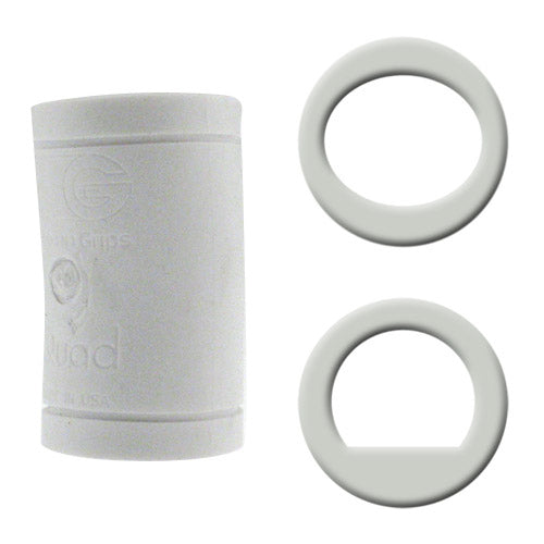 Turbo Quad Classic (Power Lift/Oval Smooth) White Finger Inserts Each