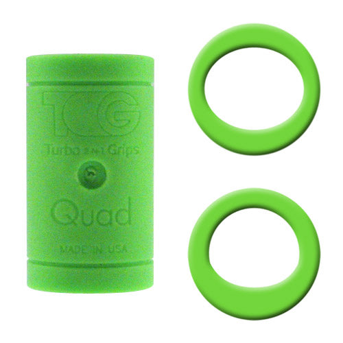 Turbo Quad Soft Mesh/Oval Lift Green Finger Inserts Each