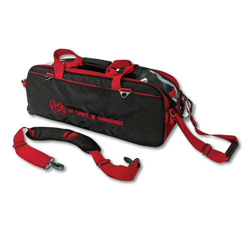 Vise 3 Ball Roller Bag Clear Top Tote