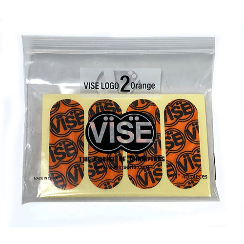 Vise Pre Cut Vise Logo Tape Orange 1" 40/pkg