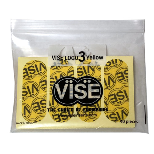 Vise Pre Cut Vise Logo Tape Yellow 1" 40/pkg