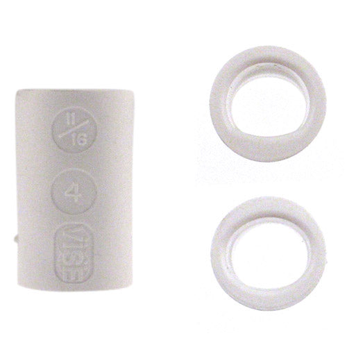 Vise Lady O/PO White Finger Inserts Each (10 Pack)
