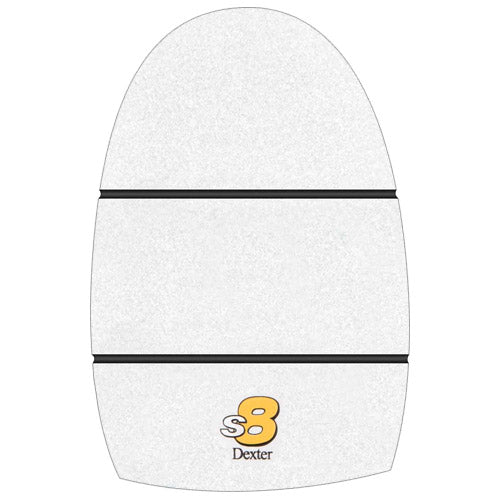 THE 9 Slide Sole - Long Slide 8 White Microfiber Large