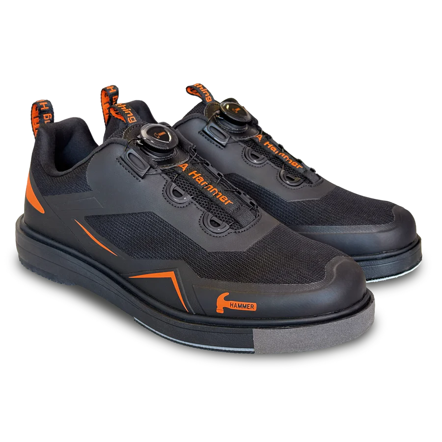 Hammer Vibe Black/Orange Mens Bowling Shoes RH