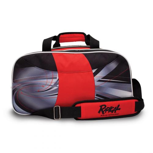 Double Tote With Pouch Black/Red - Dye Sublimated