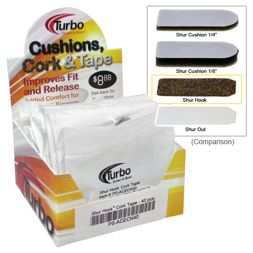 Turbo Shur Hook Cork Tape Box/40