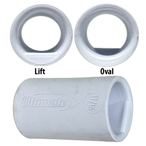 Ultimate Tour Lift Oval Sticky White Finger Inserts Each