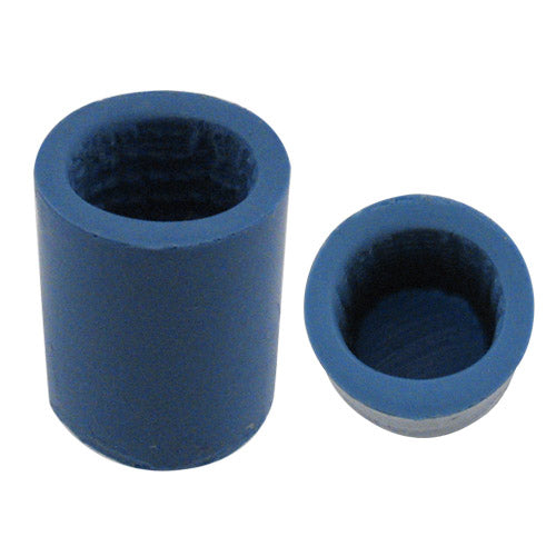 Vise Blue Silicone Ovals W/Nubs Finger Inserts Each