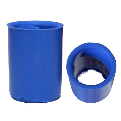 Vise Blue Silicone Semi Grip Finger Inserts Each